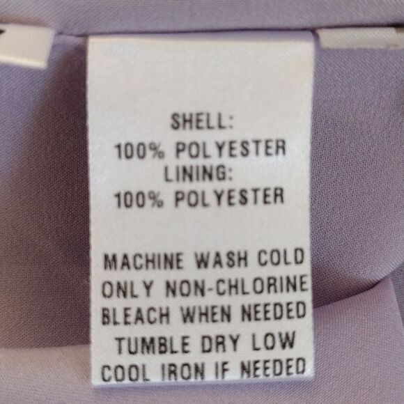 Y2K LOFT Ann Taylor Grey Lilac Spotted Sheath Mini Dress Plussize 14 - Picture 14 of 14